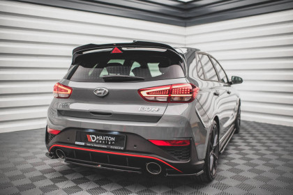 Splittery zadní boční V.2 Hyundai I30 N Hatchback Mk3 Facelift černý lesklý plast