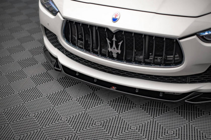 Spojler pod nárazník lipa V.1 Maserati Ghibli Mk3 černý lesklý plast