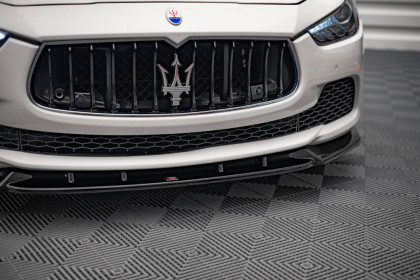 Spojler pod nárazník lipa V.2 Maserati Ghibli Mk3 černý lesklý plast