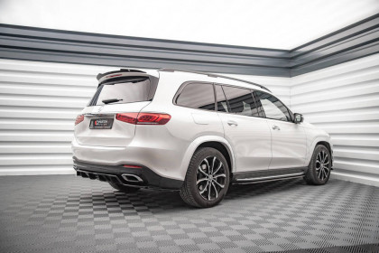 Spoiler zadního nárazníku Mercedes-Benz GLS AMG-Line X167 s křídélky černý lesklý plast