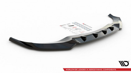 Spojler pod nárazník lipa V.1 BMW X6 M-Pack G06 černý lesklý plast