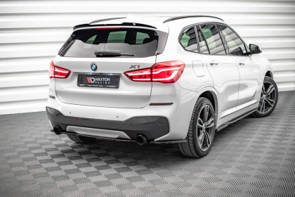 Splittery zadní boční BMW X1 M-Pack F48 černý lesklý plast