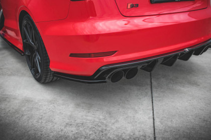 Splittery zadní boční Audi S3 Sedan 8V carbon look