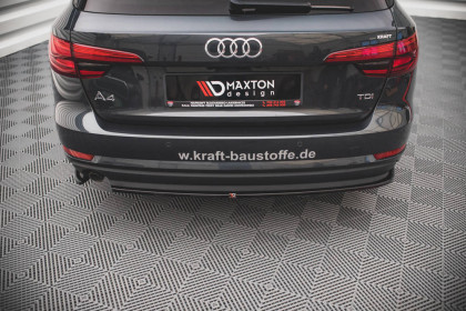 Spoiler zadního nárazníku Audi A4 Avant B9 černý lesklý plast