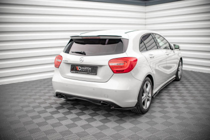 Splittery zadní boční V.2 Mercedes-Benz A W176 černý lesklý plast