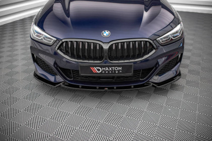 Spojler pod nárazník lipa V.3 BMW M850i Coupe G15 / M850i Gran Coupe G16 černý lesklý plast