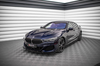 Spojler pod nárazník lipa V.3 BMW M850i Coupe G15 / M850i Gran Coupe G16 černý lesklý plast