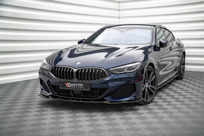 Spojler pod nárazník lipa V.4 BMW M850i Coupe G15 / M850i Gran Coupe G16 černý lesklý plast