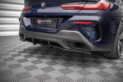 Spoiler zadního nárazníku BMW M850i Gran Coupe G16 černý lesklý plast