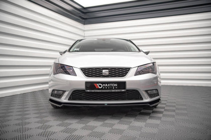 Spojler pod nárazník lipa V.2 Seat Leon Mk3 černý lesklý plast