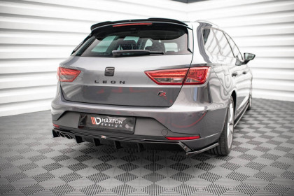 Prodloužení spoileru Seat Leon FR Sportstourer Mk3 černý lesklý plast