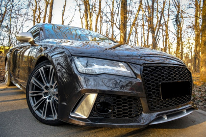 Přední nárazník pro Audi A7 4G 10-14 RS7 Design s maskou v černém lesku