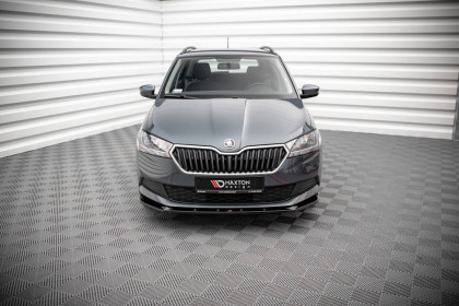 Spojler pod nárazník lipa Škoda Fabia Mk3 Facelift černý lesk