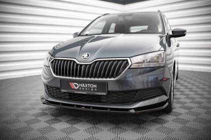 Spojler pod nárazník lipa Škoda Fabia Mk3 Facelift černý lesk