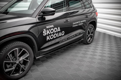Prahové lišty Škoda Kodiaq Mk1 Facelift textura ABS