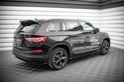 Prahové lišty Škoda Kodiaq Mk1 Facelift černý lesk