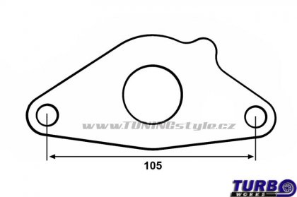 Adaptér k Blow off ventilu TurboWorks Subaru Impreza WRX Greddy Style