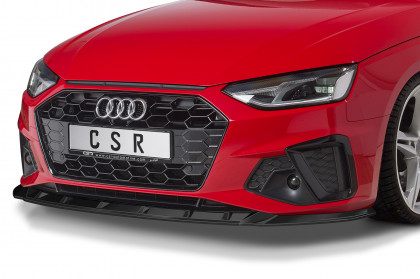 Spoiler pod přední nárazník CSR CUP - Audi A4 / S4 B9 (8W) carbon look lesklý