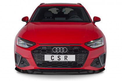 Spoiler pod přední nárazník CSR CUP - Audi A4 / S4 B9 (8W) carbon look lesklý