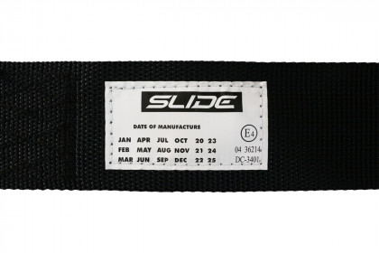 Pasy sportowe SLIDE 4p 2" Black Homologacja E4