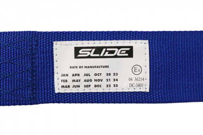 Pasy sportowe SLIDE 4p 2" Blue Homologacja E4