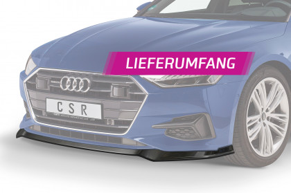 Spoiler pod přední nárazník CSR CUP - Audi Audi A7 C8 18- černý lesklý