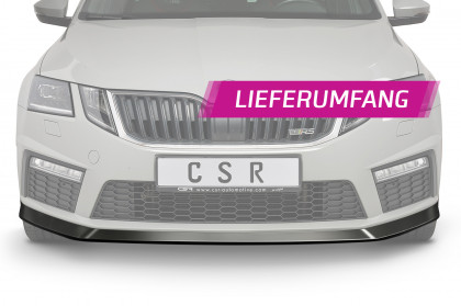 Spoiler pod přední nárazník CSR CUP - Škoda Octavia III 5E RS carbon look lesklý