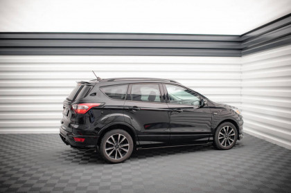 Prahové lišty Ford Escape ST-Line Mk3 černý lesklý plast