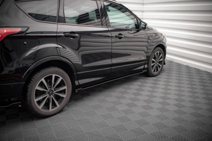 Prahové lišty Ford Escape ST-Line Mk3 černý lesklý plast