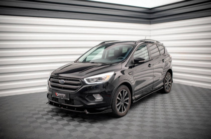 Prahové lišty Ford Escape ST-Line Mk3 černý lesklý plast