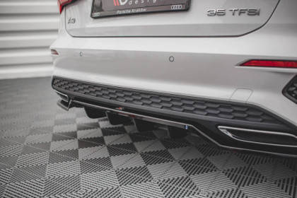 Spoiler zadního nárazníku Audi A3 S-Line Sportback 8Y černý lesklý plast