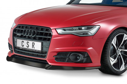 Spoiler pod přední nárazník CSR CUP - Audi A6 C7 4G S-Line/ S6 C7 4G carbon look lesklý