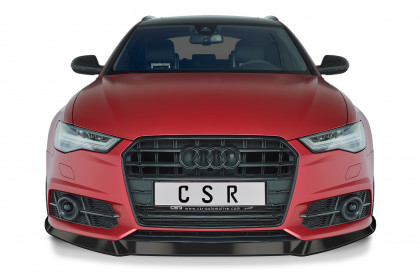 Spoiler pod přední nárazník CSR CUP - Audi A6 C7 4G S-Line/ S6 C7 4G carbon look lesklý
