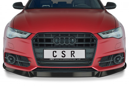 Spoiler pod přední nárazník CSR CUP - Audi A6 C7 4G S-Line/ S6 C7 4G černý matný