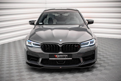 Spojler pod nárazník lipa V.2 BMW M5 F90 Facelift černý lesklý plast