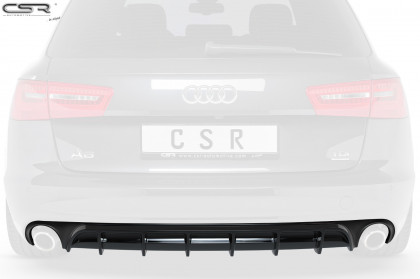 Spoiler pod zadní nárazník CSR - Audi A6 C7 4G Limo / Avant 11-14 carbon look matný 