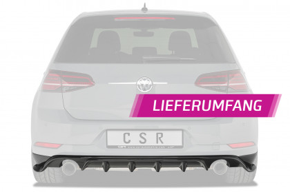 Spoiler pod zadní nárazník CSR - Golf 7 TCR černý lesklý