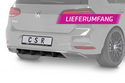 Spoiler pod zadní nárazník CSR - VW Golf 7 17-19 ABS