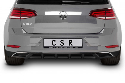 Spoiler pod zadní nárazník CSR - VW Golf 7 17-19 carbon look lesklý