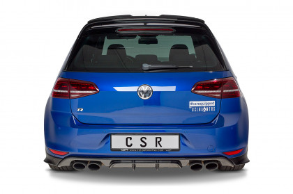 Spoiler pod zadní nárazník CSR - VW Golf 7 R / R-Line 13-17 černý lesklý