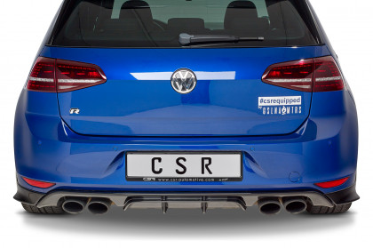 Spoiler pod zadní nárazník CSR - VW Golf 7 R / R-Line 13-17 carbon look lesklý