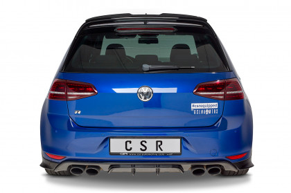 Spoilery zadní boční pod zadní nárazník CSR - VW Golf 7 R / R-Line 13-17 carbon look lesklý