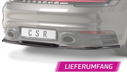 Spoiler pod zadní nárazník CSR - Porsche 911 992 19- černý lesklý