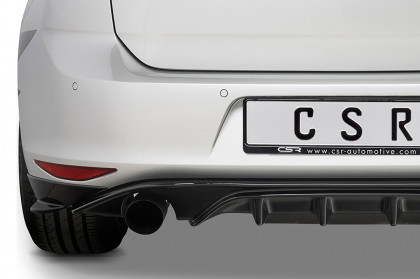 Spoilery zadní boční pod zadní nárazník CSR - VW Golf 7 12-17 carbon look lesklý