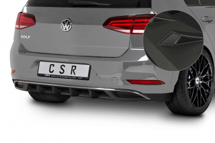 Spoilery zadní boční pod zadní nárazník CSR - VW Golf 7 GTI/ GTD/ GTE/ e-Golf 12-17 carbon look matný