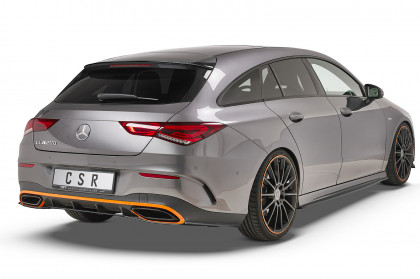 Spoiler střední pod zadní nárazník CSR - Mercedes Benz CLA X118 AMG-Line carbon look lesklý