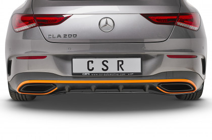 Spoiler střední pod zadní nárazník CSR - Mercedes Benz CLA X118 AMG-Line carbon look matný