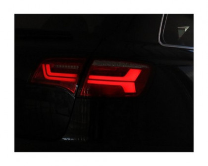 Zadní světla s LED dynamickým blinkrem AUDI A6 C6 4F Avant 04-11 černá/kouřová