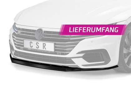 Spoiler pod přední nárazník CSR CUP - VW Arteon R-line černý matný