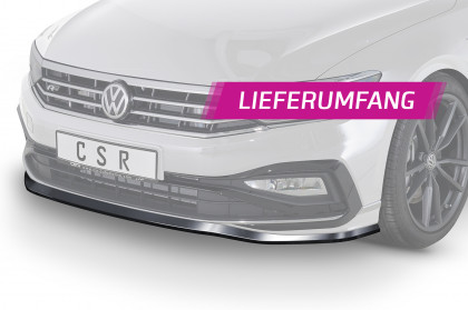 Spoiler pod přední nárazník CSR CUP - VW Passat B8 Typ 3G Rline 2019- carbon look lesklý